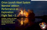 Orion Launch Abort System Nominal Jettison Performance … · Nominal Jettison Performance on Exploration Flight Test –1 ... •No CM/LAS recontact detectable by onboard ... drum