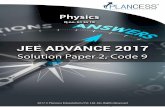 s3-ap-southeast-1.amazonaws.com · 2017-05-21 · &LANCESS WHERE PLAN M EET s Physics Q.no. 01 to 18 JEE ADVANCE 2017 Solution Paper-2ñCode 9 2017 © Plancess Edusolutions Pvt. …