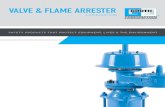 VALVE & FLAME ARRESTER / VacuuM relief ValVe WitH flaMe arrester The Model 8800A Pressure/Vacuum Valve & flame Arrester combination units are designed to protect your tank from damage