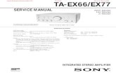 TA-EX66/EX77 - Free Service Manualsfreeservicemanuals.info/en/servicemanuals/download/Sony/...TA-EX66/EX77 INTEGRATED STEREO AMPLIFIER TA-EX66/EX77 is the amplifier section in MHC-EX66,