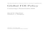 The Bernard and Irene Schwartz Series on American ... · The Bernard and Irene Schwartz Series on American Competitiveness Global FDI Policy Correcting a Protectionist Drift David