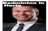 Badminton in Herts - FixturesLive · Badminton in Herts Badminton England CEO, Adrian Christy to speak at HBA AGM 8th June Final League Results and News Community Badminton Networks