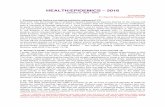 HEALTH/EPIDEMICS – 2016 - Indian Social Instituteisidelhi.org.in/hrnews/HR_THEMATIC_ISSUES/Health/Health-2016.pdf · HEALTH/EPIDEMICS – 2016 ... before it enters the SRS, ...