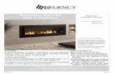 Regency Gem54 - gaslogfiresmelbourne.com · Regency Gem54 Gas Fireplace 09.16.15 ... 2 fifi To the New Owner: ... Diagram 1 1) When selecting a location for your fireplace,