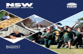 2017-18 Budget Speech Speech 2017-18 1 New South Wales 2017-18 Budget Speech Delivered on 20 June 2017 by The Hon. Dominic Perrottet MP, Treasurer, and Minister for Industrial Relations