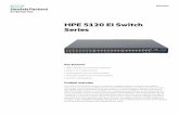 HPE 5120 EI Switch Series data sheet · disaster-recovery system; ... Eases switch management security administration by using a password ... Detects and provides power to Cisco’s