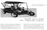 Build your kids the sidewalk classic - Vintage Projects ... · Build your kids the sidewalk classic ... FLOOR MAT CHASSIS FRAME, 1/2" PLYWOOD SHAFT ... 28. SPOTLIGHT SWITCH, LEVER-ACTUATED,