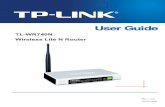 TL-WR740N Wireless Lite N Router - TP-LINK - Punkty ...tplink.com.pl/doc/UM_TL-WR740N.pdf · Refarming of the 2.4 GHz ... The TL-WR740N Wireless Lite N Router provides up to 150Mbps