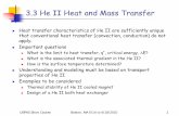 3.3 He II Heat and Mass Transfer - USPASuspas.fnal.gov/materials/10MIT/Lecture_3.3.pdf · II Heat and Mass Transfer Heat transfer characteristics of He II are sufficiently unique