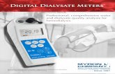 Professional, comprehensive water and dialysate … · Digital Dialysate Meters™ Professional, comprehensive water and dialysate quality analysis for hemodialysis. The D-6 Dialysate