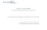 CONVENTION CONSTITUTIVE - uniha.org · GCS UniHA Groupement de Coopération Sanitaire - Union des hôpitaux pour les achats - CONVENTION CONSTITUTIVE . Janvier 2017 . Approbation