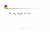 Sorting AlgorithmsSorting Algorithms - eecs.wsu.eduananth/CptS223/Lectures/sorting.pdf · Sorting methods Comparison based sorting O(n2) methods Eg InsertionbubbleE.g., Insertion,