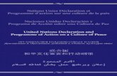 Nations Unies Déclaration et Programme d’action sur une ... · Programme d’action sur une culture de la paix ... Culture of Peace and Non-violence for the ... its ongoing efforts