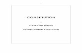 CONSTITUTION - Clara Anna Fontein · 2 CONSTITUTION CLARA ANNA FONTEIN ESTATE PROPERTY OWNERS ASSOCIATION A statutory body established In terms of Section 62 …