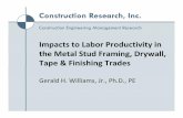 Impacts to Labor Productivity in the MlM etal SdS tud ... · Impacts to Labor Productivity in ... –Overtime and Added Shift Work ... Change Orders (add # of CO's in comment)