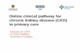 Online clinical pathway for chronic kidney disease (CKD ... · February 27, 2015 Dr. Kerry McBrien University of Calgary Online clinical pathway for chronic kidney disease (CKD) in