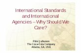 International Standards and International Agencies – …australianbeverages.org/wp-content/uploads/2013/04/International... · International Standards and International Agencies