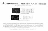 MELSEC F,F1,F2 SERIES INSTRUCTION MANUAL - Mitsubishi Electric · Title: MELSEC F,F1,F2 SERIES INSTRUCTION MANUAL Author: MITSUBISHI ELECTRIC CORPORATION Subject: JY992D06701D1 Keywords: