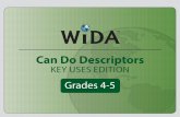 Can Do Descriptors - Home - Montgomery County Public … D… · The WIDA Can Do Descriptors, ... or technical text WRITING Recount by • Communicating ... Recount by • Using key