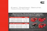 Cummins Overhaul Program - Cummins Sales and Service · Increase your savings even more with the Cummins Overhaul Program. From January 1 - December 31, 2017, you can combine your