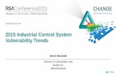 2015 Industrial Control System Vulnerability Trends · SESSION ID: #RSAC Amol Sarwate 2015 Industrial Control System Vulnerability Trends SEC-F04 Director of Vulnerability Labs Qualys