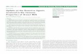 Update on the Bioactive Agents Involved in the Immune ... · Update on the Bioactive Agents Involved in the Immune . Properties of Breast Milk. ... MFGE-8 (Milk fat globule-8) is