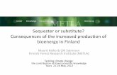 Sequester or substitute ? Consequences of the increased ... Kallio... · Sequester or substitute? Consequences of the increased production of ... and Economics 12(1): ... Consequences