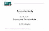 09 Supersonic Aeroelasticity - ULiege · Supersonic Aeroelasticity ... Aeroelasticity and Experimental Aerodynamics, ... • where L is a characteristic length and • The equation
