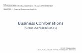 Business Combinations - 3...Business Combinations [Group /Consolidation FS] CA BUSINESS SCHOOL POSTGRADUATE DIPLOMA IN BUSINESS FINANCE AND STRATEGY ... in the particular accounting