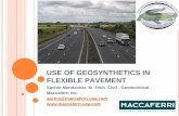 Use of Geosynthetics in Flexible pavement - nwpma … · Strip bonded geogrids with high tenacity polyester core and polyethylene coating Certified BBA, NTPEP. ... Use of Geosynthetics