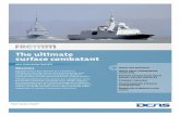 The ultimate surface combatant - naval-group.com · The ultimate surface combatant MULTIMISSION FRIGATE. ... 8 8 surface-to-surface missiles ... Marketing Department ...