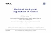 Machine Learning and Applications in Finance Hesse MATLAB Computational Finance Conference, 24 June 2014, London, UK 1 Machine Learning and Applications in Finance Christian Hesse1,2,*