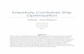 Interstate Container Ship Optimization - ODE Labode.engin.umich.edu/me555reports/2013/ME555-13-02-FinalReport.pdf · Interstate Container Ship Optimization ME555 Final Report Jason