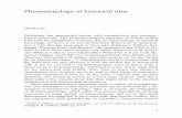 Phenomenology of historical time - DiVA portal217457/FULLTEXT01.pdf · Phenomenology of historical time ... Husserl and Heidegger actually took a different approach to being ... object