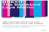 BREXIT The Blackbird Leys Memo - New Weather Institute · 3 Going local: Blackbird Leys and our futures After the EU Membership referendum the New Weather Institute and the Said Business