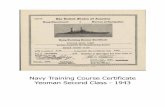 Navy Training Course Certificate Yeoman Second Class - web.ccsu.edu/vhp/Carey_William/William_Edgar_Carey_Military... · PDF fileYeoman Second Class - 1943 . USN Certificate of Service,
