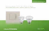 Dimmable CFL & LED bulbs - Wink · Dimmable CFL & LED bulbs Compatible with Lutron 100 W & 150 W C ... LED bulbs for Caséta Wireless in-wall dimmer