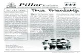 Pillar Bulletin - buletinpillar.org · contoh persahabatan sejati dalam Alkitab, yaitu dalam 1 Samuel 18-20. ... partisipasi kuis Sersan, kontribusi artikel, puisi, termasuk saran