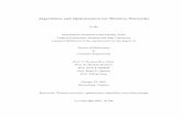 Algorithms and Optimization for Wireless Networks · Algorithms and Optimization for Wireless Networks ... 2 Node Lifetime and Rate Allocation Problems for Wireless Sensor Networks