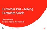 Eurocodes Plus Making Eurocodes Simple - BSI Group · PDF fileISO 9001 was based on BSI’s BS 5750 and has become the world’s most adopted standard. ... (BS EN 13670 for concrete
