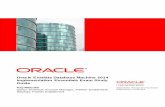 Oracle Exadata Database Machine 2014 Implementation ... · Exam Topics & Objectives Exam Topics The Oracle Exadata Database Machine 2014 Implementation Essentials exam consists of