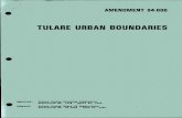 AMENDT 94-006 TULARE URBAN B Tulare County...Approved Adopted t TULARE AMENDMENT 94-006 URBAN BOUNDARIES