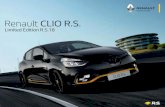 Renault CLIO R.S.  the Renault Clio R.S.18 Limited Edition experience at   Every precaution was taken to ensure this publication was