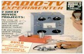 Radio-TV Experimenter - American Radio History: …americanradiohistory.com/Archive-Radio-TV-Experimenter/Radio-TV... · stereo, 'hi -fi 0 Citizens Band radio automotive electronics