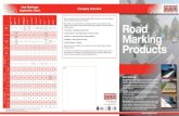 SOLVENT BASED PAINT CRYSTALEX LIFELINE VIBRALINE … · Road Marking Products Road Markings Road markings are used to provide visual and audible warnings, prohibition, segregation