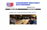 COLORADO MILITARY HISTORIANS - WordPress.com · COLORADO MILITARY HISTORIANS ... the demands for air support from the army on the Western Front led to Gothas ... May 17-18th Warhammer