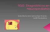 TGD. Diagnósticos en Neuropediatría - Universidad de … · 2012-02-08 · › Origen familiar ... desarrollo y se traduce por falta de adecuación en la conducta adaptativa”