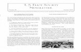 T. S. ELIOT SOCIETYtseliot.sites.luc.edu/newsletter/50 sum 03.pdfT. S. ELIOT SOCIETY NEWSLETTE~ NUMBER. 50 SUMMER. 2003 Published by the T. S. Eliot Society (incorporated in the State