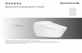 Washlet Integrated Toilet - Home - TotoUSA.com€¦ · Washlet Integrated Toilet Thank you for your ... Do not place anything on the warm air outlet or drape clothes over ... allow