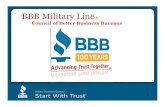 BBB Military Line - North Dakota Business Bureau.pdfBBB Military Line Milestones “Joining Forces” Initiative Partner Apr 11 Memorandums of Understanding (MOUs): • DoD Feb 03